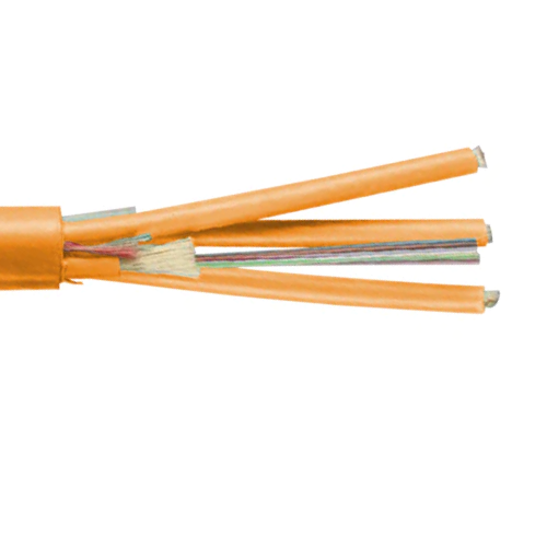 PowerPipe Stranded Bare Copper Unshielded Fiber OS2 245μm FR PVC Hybrid Cable