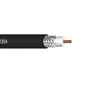 9.5 AWG 1C Solid Bare Copper RG8/U Riser 50Ohms Al PE TC Braid PVC WIreless Broadcast Cable