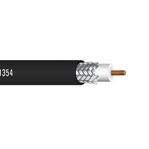 9.5 AWG 1C Solid Bare Copper RG8/U Riser 50Ohms Al PE TC Braid PVC WIreless Broadcast Cable