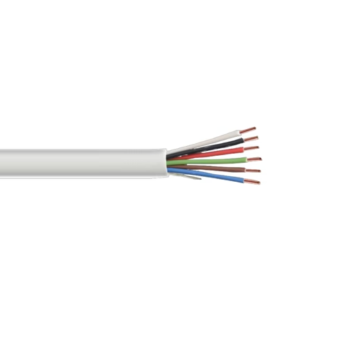 Wavenet SC2206SRWH1-S 22 AWG 6C Stranded Bare Copper Unshielded CMR PVC 300V 75C Security Cable