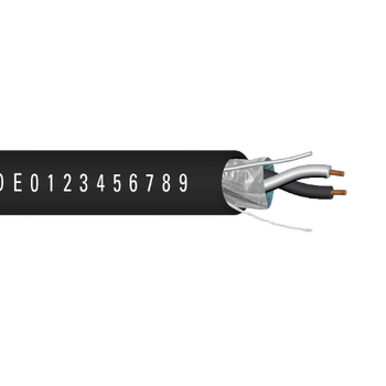 18 AWG 2C Strand Bare Copper Plenum Shielded Al Mylar Low-Smoke PVC Temperature Control Cable