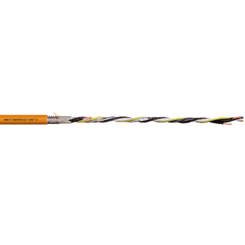 Igus CF27-250-15-02-01-D (4awg-4C+16awg-1STP) Stranded Bare Copper Shielded TC Braid PUR 1000V Chainflex® CF27.D Servo Cable