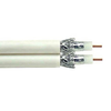 Wavenet RG6URWH2-DBC-500 18 AWG 1C Solid Bare Copper RG6/U Dual Siamese CMR CATV 75Ohm Coaxial Cable
