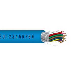 22 AWG 12C Strand Bare Copper Shielded Riser Al Mylar Low-Smoke PVC Security Access Control Cable