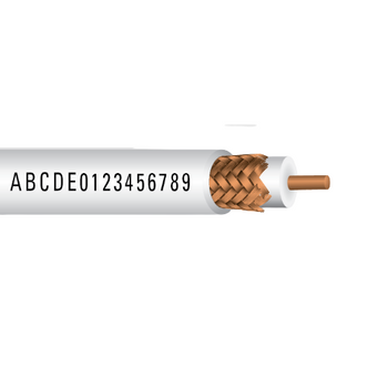 RG59 Solid Bare Copper Braid Plenum 75Ohms 300V PVC CCTV Cable