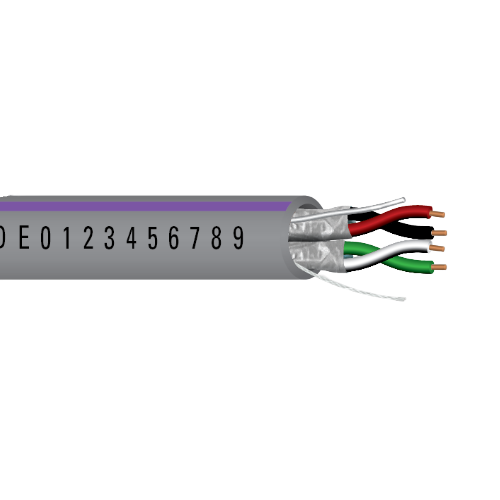 22 AWG 2P Strand BC Individually Shielded Al Mylar CMR PVC Security Access Control Cable