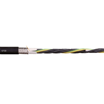 Igus CF38-15-04 16 AWG 4C Stranded Bare Copper Shielded TC Braid TPE 600V Chainflex® CF38 Motor Cable