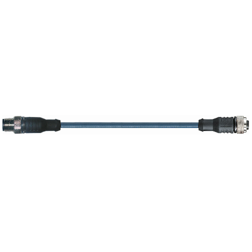 Igus MAT90410339 22 AWG 5C Straight M12 x 1 Socket/Pin Bare Copper Unshielded TPE 2M Chainflex CF.INI CF9 Linking Cable