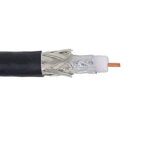 18 AWG 1C Soild Bare Copper RG6 Shield Riser TC Braid PVC Digital Vide