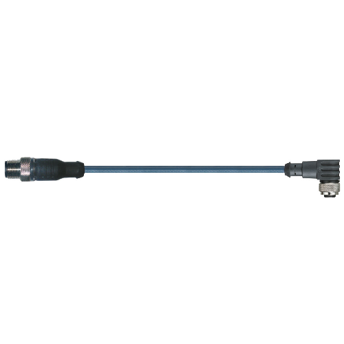 Igus Chainflex® CF.INI CF9 Angled M12 x 1 Socket/Pin Bare Copper Unshielded TPE Linking Cable