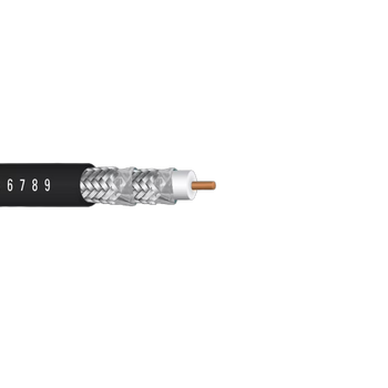 18 AWG 1C Soild CCS Quad Shield Al Braid RG6/U Riser CMR PVC CATV Broadcast Coaxial Cable