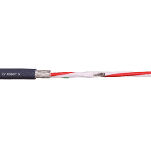 Igus CFROBOT8-060 22 AWG 2P Stranded Bare Copper Shielded TC Braid PUR 30V Chainflex® CFROBOT8 Bus Cable