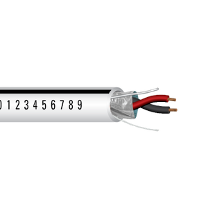 20 AWG 2C Strand Bare Copper Shielded Plenum Al Mylar Low-Smoke PVC Institutional Speaker Cable