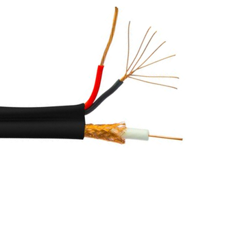 Composite Bare Copper Shield / Unshielded RG Siamese Remguard Video Cable
