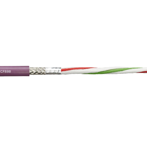 Igus Chainflex® CF888 Stranded Bare Copper Shielded Al TC Braid PVC 300V Bus Cable