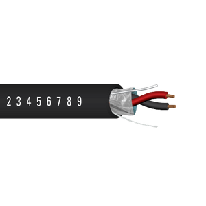 22 AWG 2C Strand Bare Copper Shielded Plenum Al Mylar Low-Smoke PVC Institutional Speaker Cable