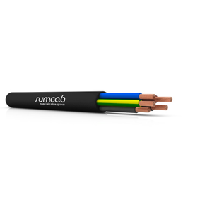 Sumflex® 101200040300000 2 AWG 4C Bare Copper Unshielded XLPE PVC RV-K 0.6/1kV Flexible Cable