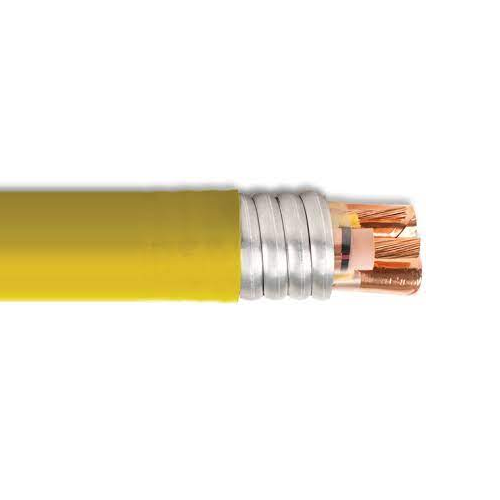 LS E8FLP-4A1B03CBY0 4/0 AWG 3C Strand Bare Copper Shielded AIA PVC Yellow Series E8FLP 5kV 133% 8kV 100% MC Cable