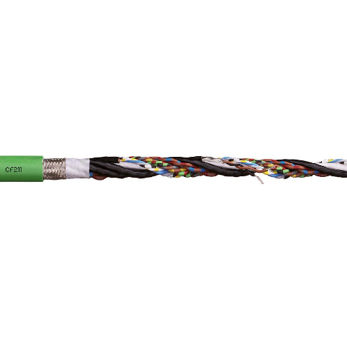 Igus CF211-006 (26awg-3P+26awg-4C+24awg-4C+20awg-4C) Stranded BC Shielded TC Braid PVC 50V Chainflex® CF211 Encoder/Feedback Cable