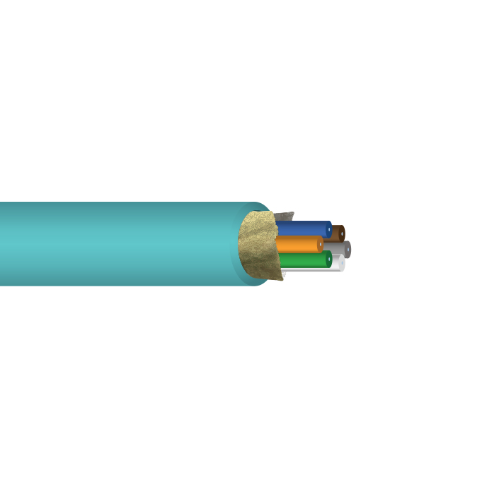6 Fiber Multimode 50/125µm OM3 I/O Tight Buffered Optical Low Smoke PVC Indoor / Outdoor Cable