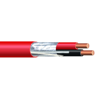 ECS Fire Solid Bare Copper Al Foil Shielded PVC 300V 105°C CMG FT4 Alarm Cable