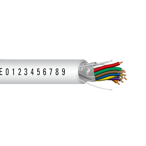 18 AWG 10C Strand Bare Copper Plenum Shielded Al Mylar Low-Smoke PVC Temperature Control Cable