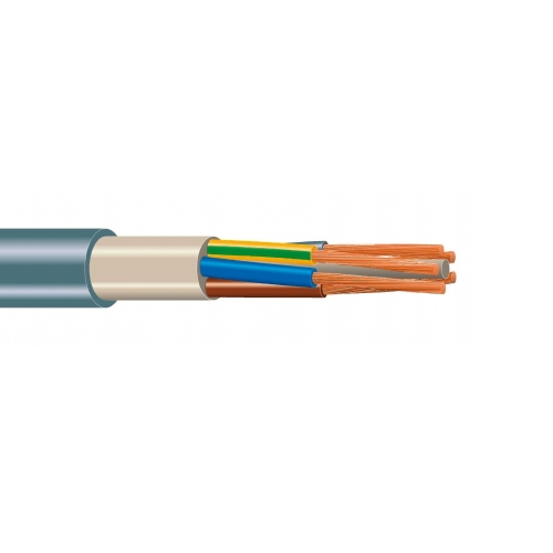 5 x 150 mm² Smooth Bare Copper Round Unshielded PVC 3.5 KV YMvK ss Dca Installation Cable