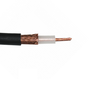 20 AWG 1C Solid BC Shield CCA Braid RG59/U Waterblock Tape PE Broadcast Coaxial Cable