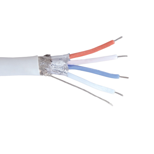16 AWG 4P Stranded Bare Copper CMR Waterblocking Tape PVC 300V Digital PowerPipe Cable