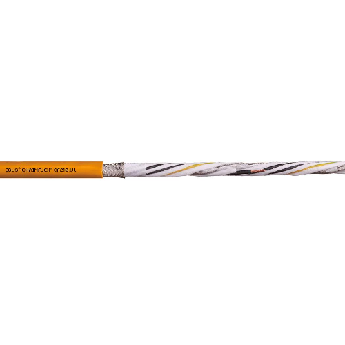 Igus CF210-UL-60-15-02-01 (10awg-4C+16awg-1STP) Stranded Bare Copper Shield TC Braid 1000V Chainflex® CF210-UL PVC Servo Cable