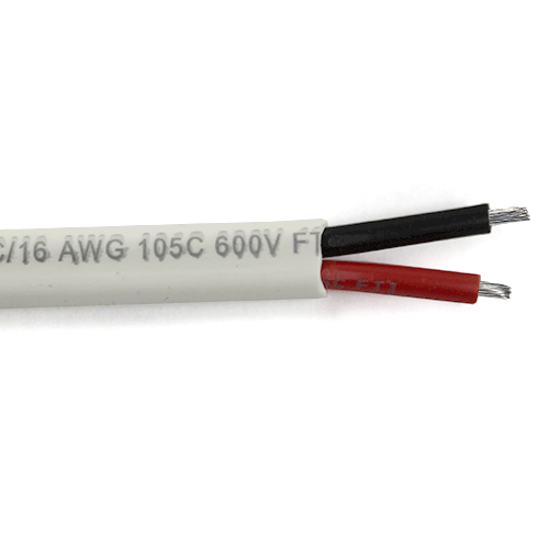 Waytek MCB16-2 16 Gauge 2C Stranded Tinned Copper Unshielded White PVC 600V Marine Cable