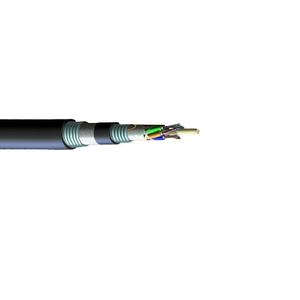 48 Fiber 6 Strand 23D Series Gel Free Outdoor Single Armor/Double Jacket Loose Tube Fiber Optic Cable