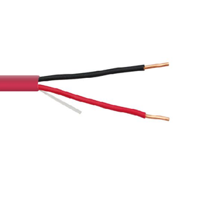 18 AWG 2C Solid Bare Copper Unshielded FPLR Riser PVC 300V Fire Alarm Cable