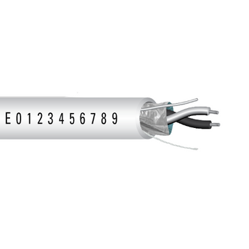 20 AWG 2C Strand Bare Copper Plenum Shielded Al Mylar Low-Smoke PVC Temperature Control Cable