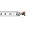 18 AWG 4C Strand Bare Copper Shielded Plenum Al Mylar Low-Smoke PVC Security Access Control Cable
