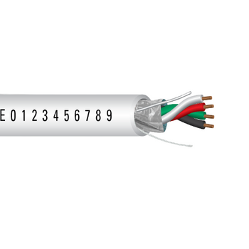 20 AWG 4C Strand Bare Copper Plenum Shielded Al Mylar Low-Smoke PVC Temperature Control Cable