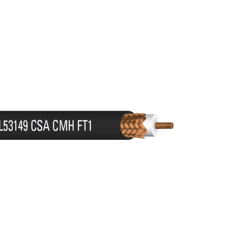 16 AWG 19/29 Stranded Bare Copper Braid RG8 Mini Riser 50Ohms PVC Wireless Broadcast Cable