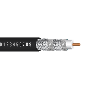 RG6/U Plenum Copper Covered Steel 75Ohms Quad Shield Al Braid PVC 60C 300V Coax Cable