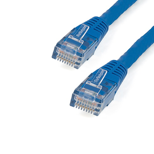 8' CAT6 6 Gigabit 650MHz 100W PoE UTP Molded W/Strain Relief Ethernet Cable