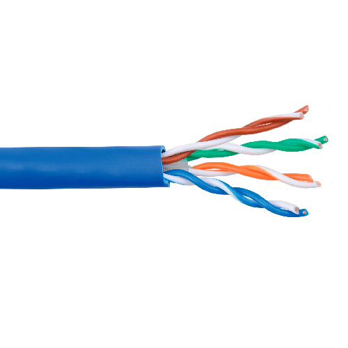 5E 4PR CMP UV SunLight Resistence I/O Category Cable 1000ft box Blue