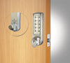 Code Locks CL2255BS Brushed Steel Electronic Tubular Mortise Latch