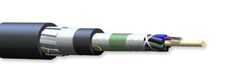 Corning 072TUL-T4691DFN 72 Fiber OM4 50µm EXT 10G Industrial LSZH Tray Rated LT Gel Free Rodent Resistant Cable