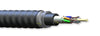Corning 048TUF-T4180DA1 48 Fiber OM3 Riser 50µm Freedm Loose Tube Gel Free Interlocking Armored Cable