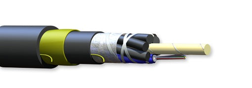 Corning 012TAE-T4E31A20 12 Fiber Span Code E OM2 50µm Solo ADSS LT Dual Jacket Gel Filled Cable