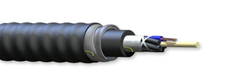 Corning 012TSP-T4131DA3 12 Fiber OM2 50µm Freedm Loose Tube Gel Free Interlocking Armored Cable