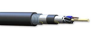 Corning 036TUV-T4190D20 36 Fiber OM4 50µm LSZH Loose Tube Gel Free Corrugated Armored Cable