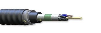 Corning 216KUZ-T4130DAN 216 Fiber OM1 62.5µm Industrial LSZH Tray Rated LT Gel Free Interlocking Armored Cable