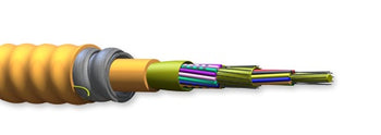 Corning 018T88-33190-A3 18 Fiber OM4 Plenum 50µm MIC Tight Buffered Interlocking Armored Cable