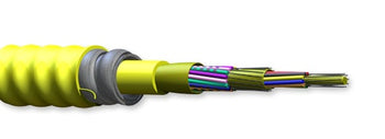 Corning 018E88-33131-A3 18 Fiber Plenum OS2 Single Mode MIC Tight Buffered Interlocking Armored Cable