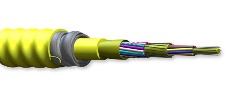 Corning 018E81-33131-A1 18 Fiber Riser OS2 Single mode MIC Tight Buffered Interlocking Armored Cable